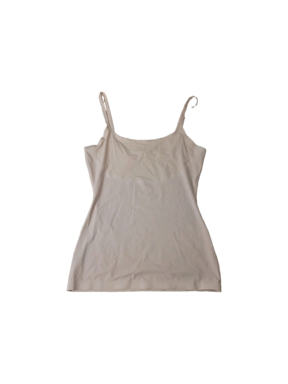 SPANX Convertible Women's Shapewear Tank Top L Beige Seamless Smoothing Nude